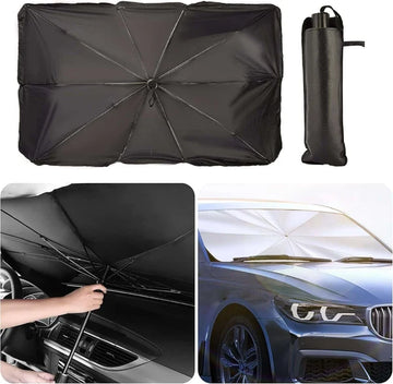 Foldable Car Windshield Sun Shade Umbrella – UV Protection Cover