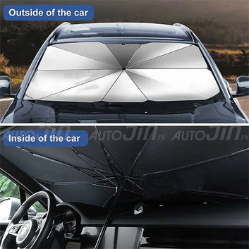 Foldable Car Windshield Sun Shade Umbrella – UV Protection Cover