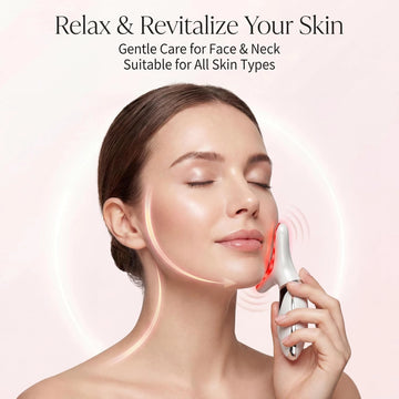 7-Color LED Face & Neck Lifting Massager – Anti-Aging Skin Tightening Device