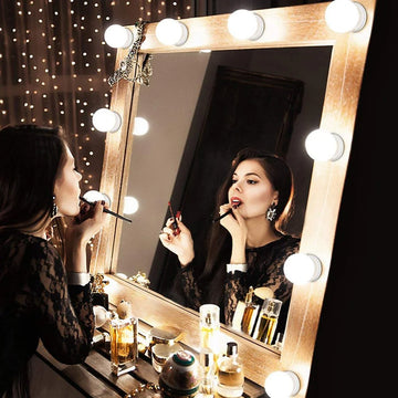 Vanity Mirror LED Light Bulbs – 10 Bulbs, 3 Light Modes for Makeup Mirror