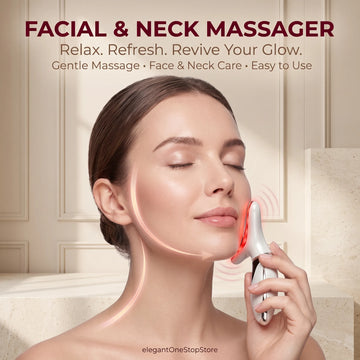 7-Color LED Face & Neck Lifting Massager – Anti-Aging Skin Tightening Device