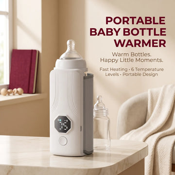Portable Baby Bottle Warmer – Fast Rechargeable Milk Heater On-the-Go