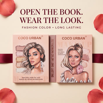 Coco Urban 117 Colour Makeup Book – Eyeshadow, Blush & Highlighter Palette