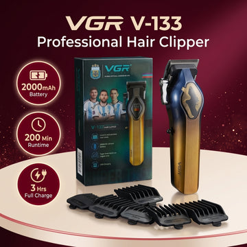 VGR V-133 Professional Rechargeable Hair Clipper with LED Display