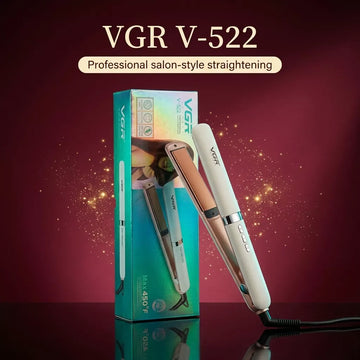 VGR V-522 Professional Hair Straightener | 23mm Ceramic Plates, LED Display, 150-230°C, 360° Swivel Cord